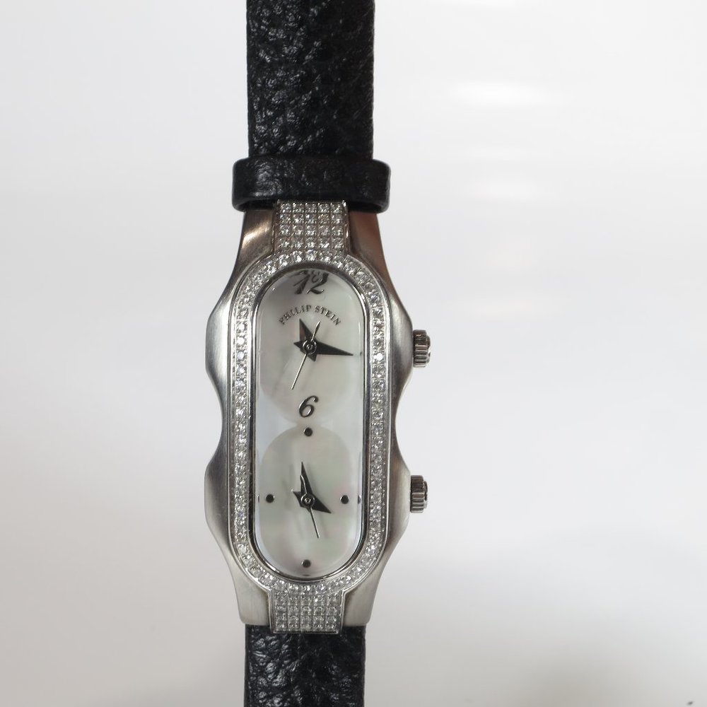 Philip Stein Mini Dual Time MOP Watch